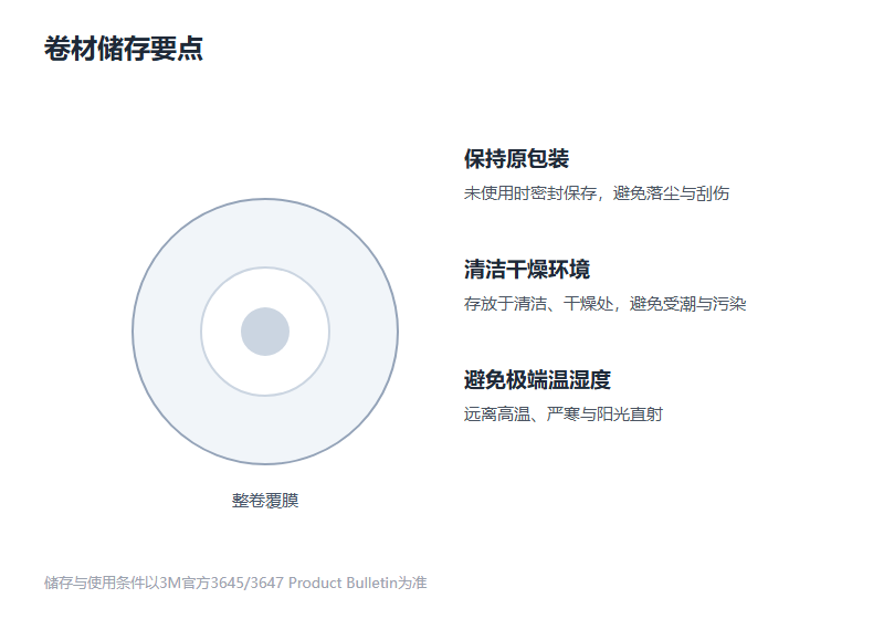 覆膜卷材储存