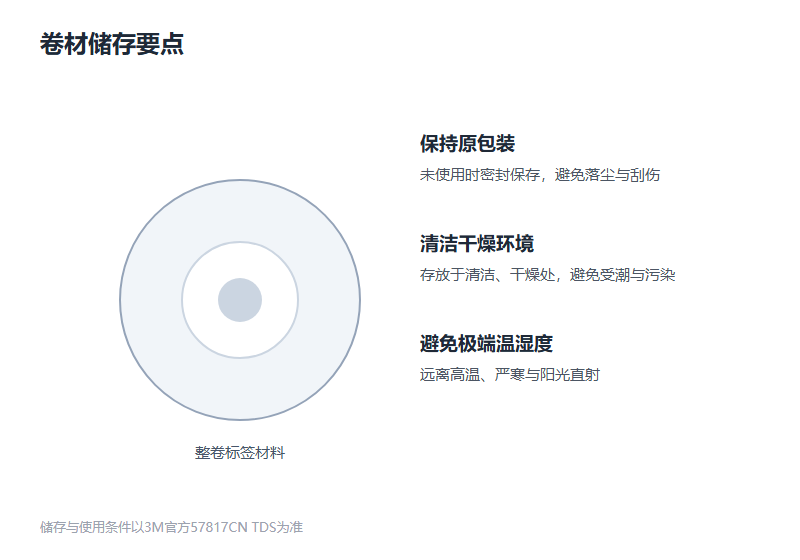标签卷材储存温湿度与期限